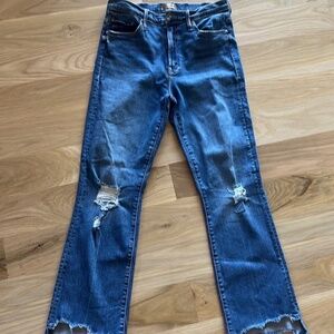 Mother Insider Crop Step Chew